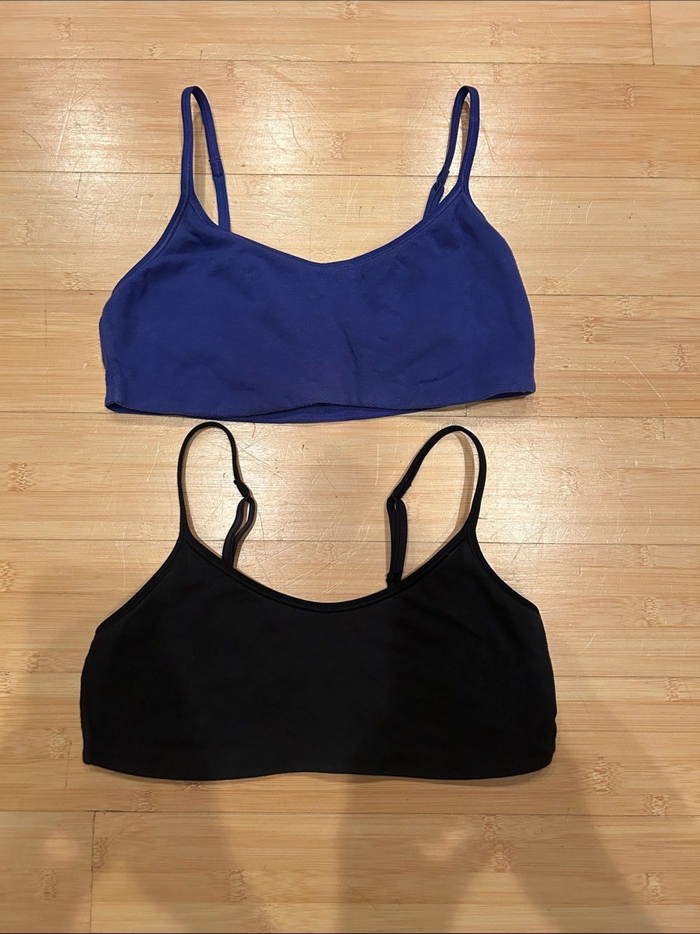GAP Seamless Bralette Set in Royal Blue and Black